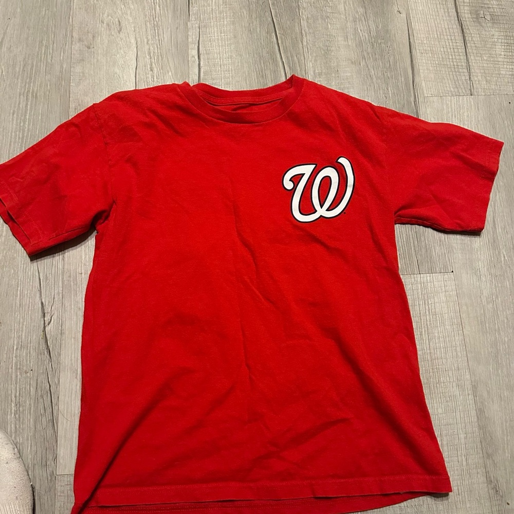 Majestic Red Crewneck Sweatshirt with Embroidered Logo
